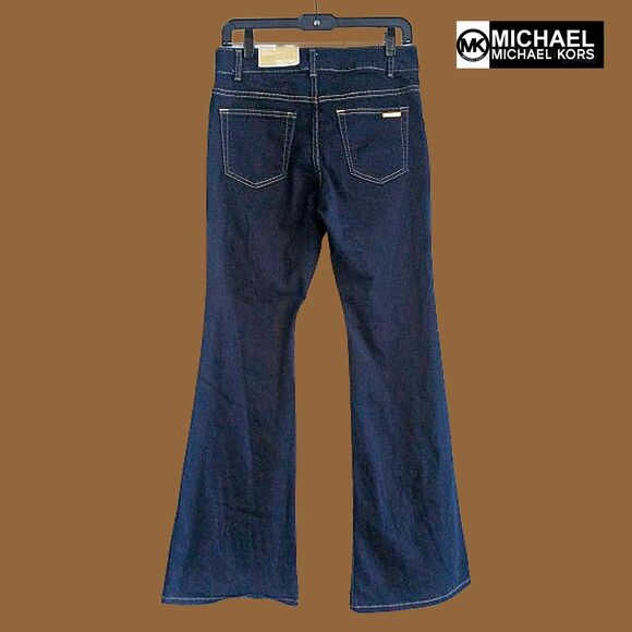 MICHAEL Michael Kors NEW Y2K SELMA High Rise Slim FLARE Leg Jean 8 - Picture 7 of 12